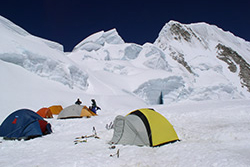 Huascaran mountain camp 2