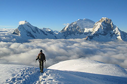 Huascaran mountain summit