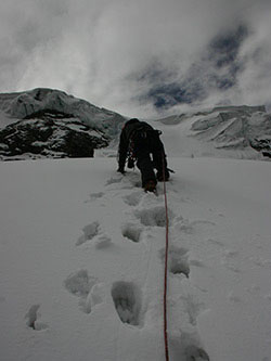 Climbing Quitarraju