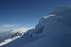 Climbing Vallunaraju