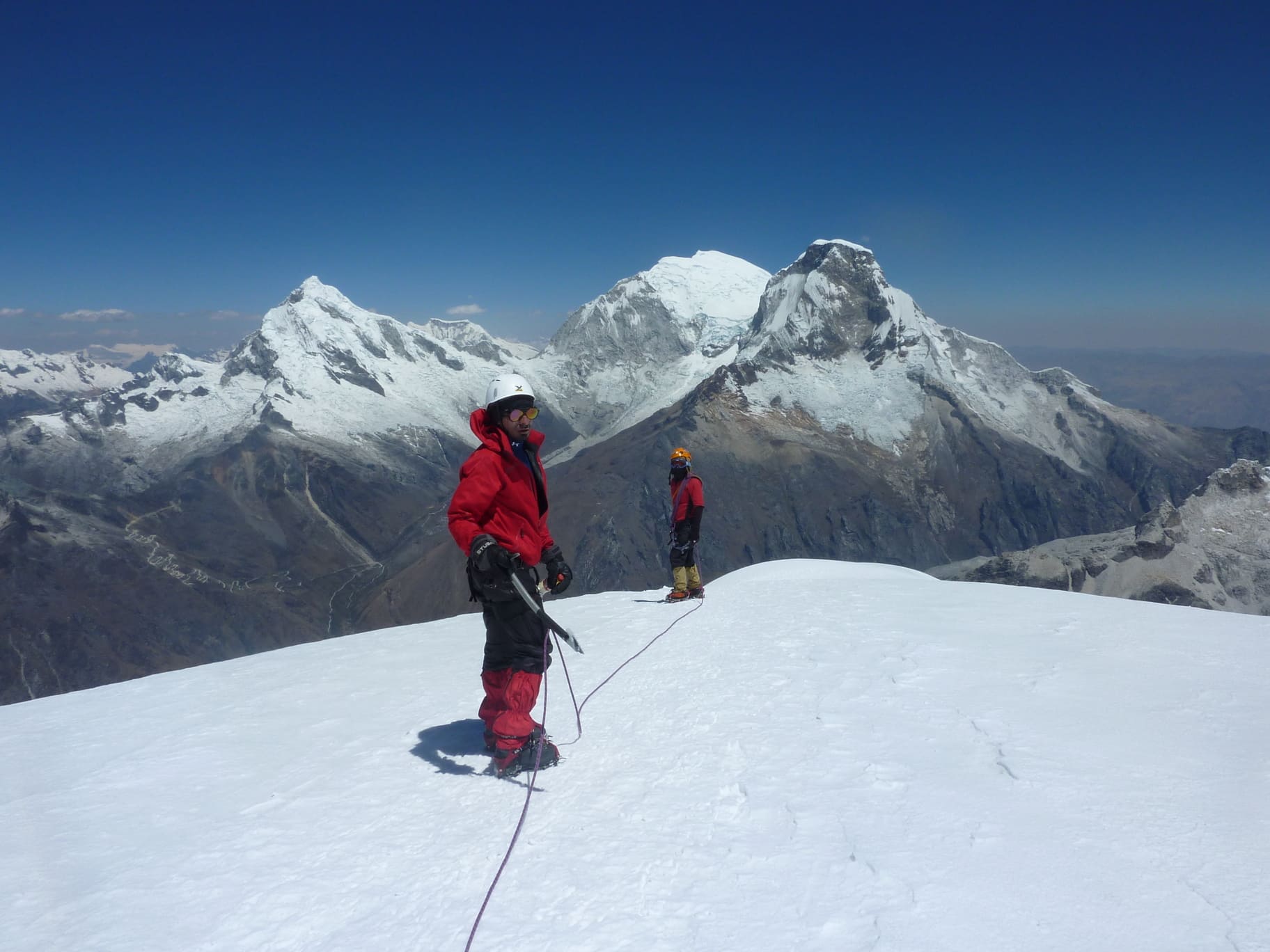 Climbing Pisco mountain