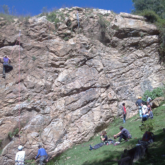 rock climbing